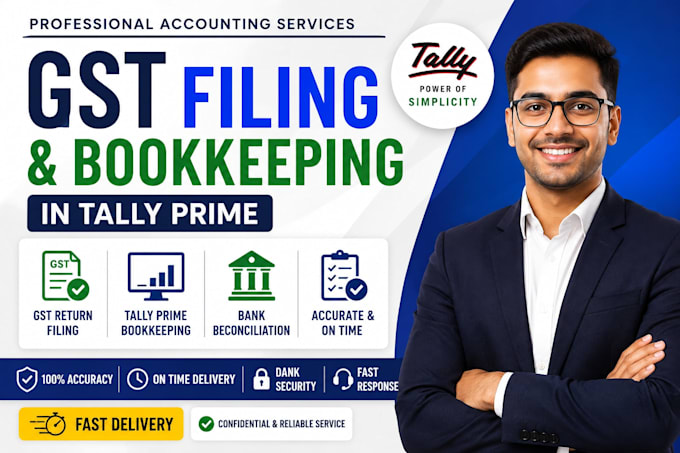 do gst return filing and bookkeeping in tally prime