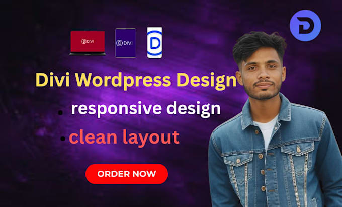 design a professional and responsive divi wordpress website