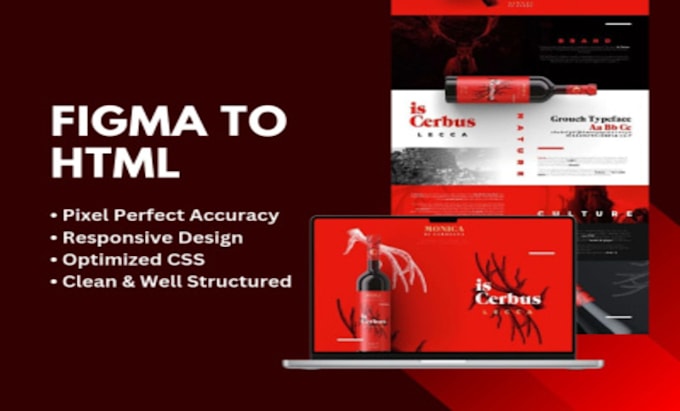 convert figma design into HTML