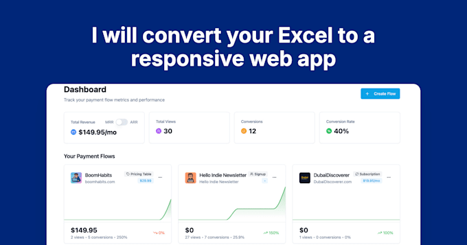 convert your excel calculator to a responsive web app