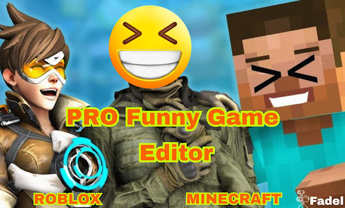 edit funny gaming video for youtube, roblox, minecraft, roblox video editor