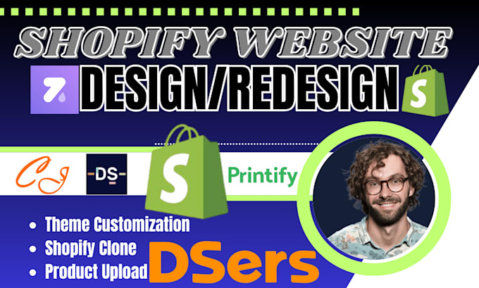 shopify dropshipping store development redesign ecwid surecart shopify website