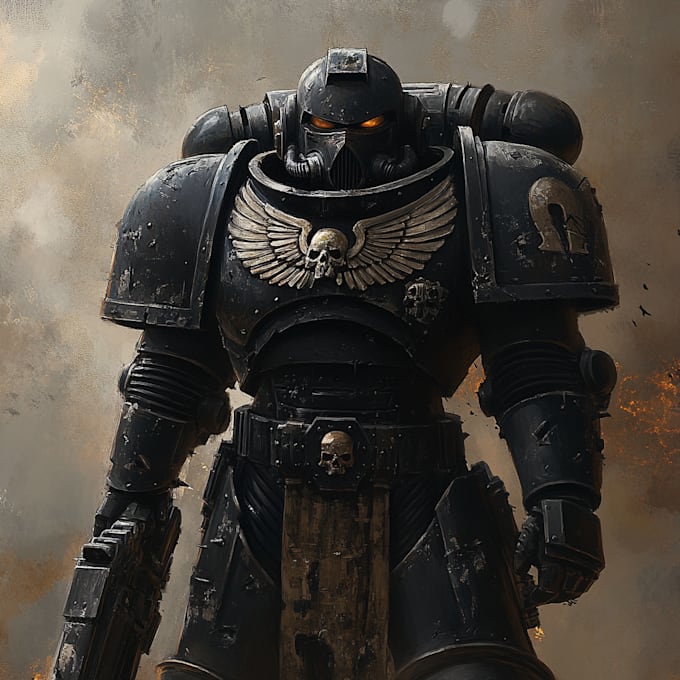 make a character for a game, warhammer 40k or anything