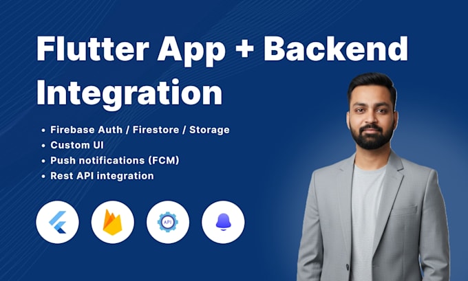 develop flutter app with firebase and API integration