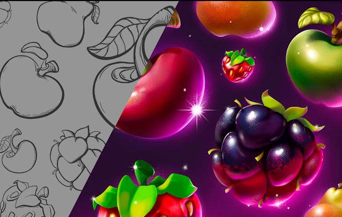 do high quality illustration, props and objects for games