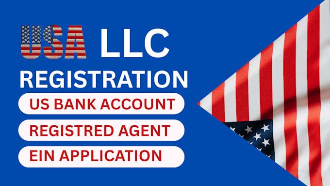 do US llc registration, ein application, open US bank for US and non US resident