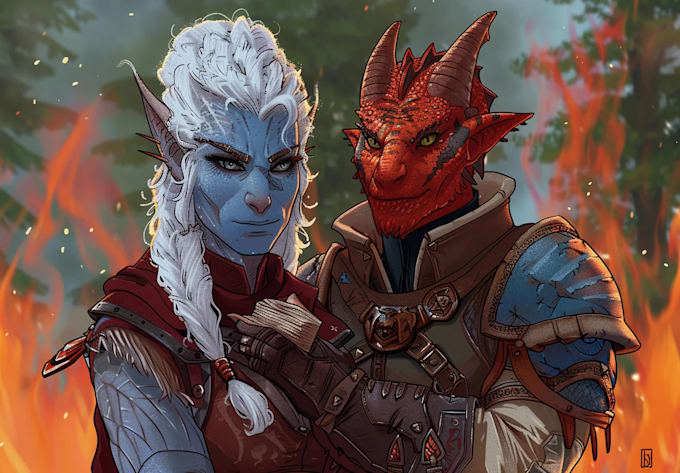 dnd character art and dnd character art