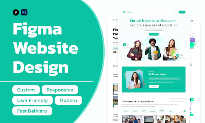 Do modern figma landing page and website ui ux design by Nasir_ahmed03 ...