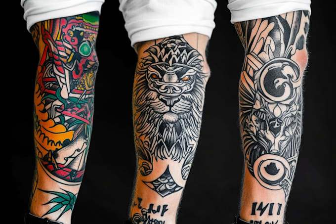 professionally design your sleeve tattoo , chest tattoo