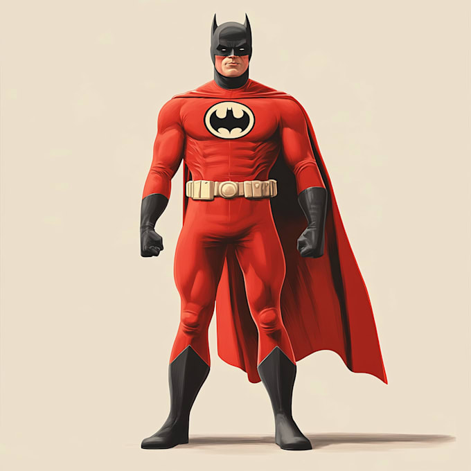 create scifi, superhero character art