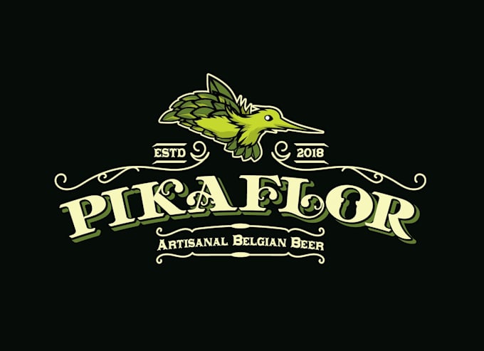 design microbrewery hummingbird many beer logo