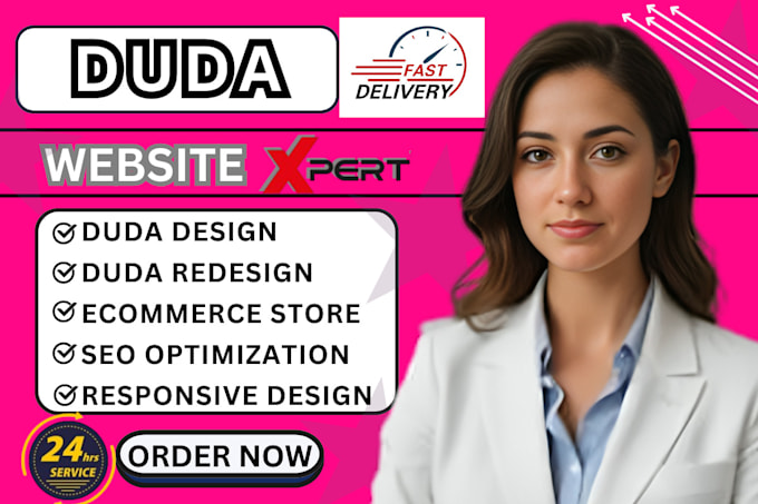 do responsive duda ecommerce website design and redesign, duda website builder
