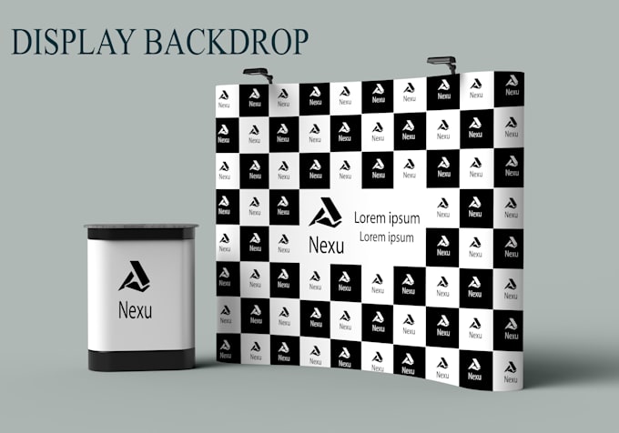 design a clean backdrop, step and repeat banner