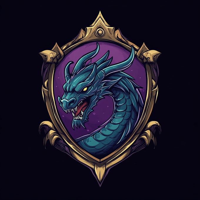 design a fantasy, rpg, sci fi, medieval game logo