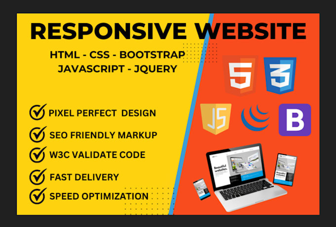 Create a modern responsive website using html, css, and bootstrap by ...