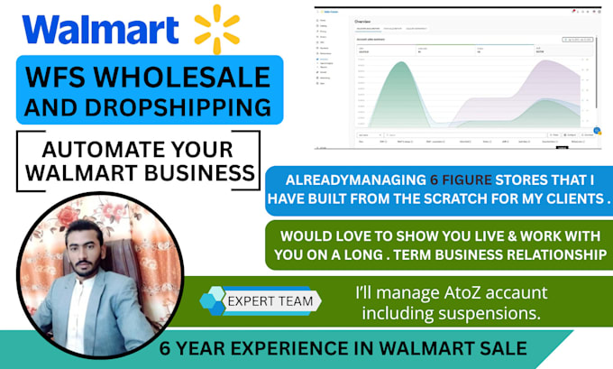 be your VA for walmart wfs and 2step dropshipping