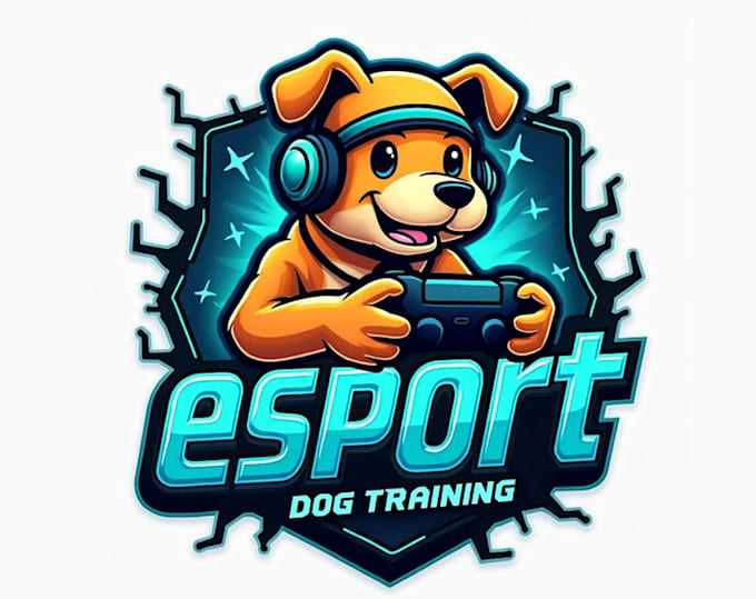 design high   dog training mascot logo with unlimited revision