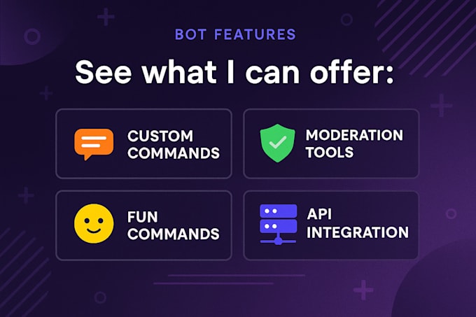 develop a custom discord bot with advanced features