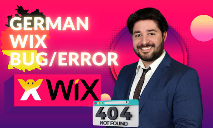 fix any bug or error on your german wix website