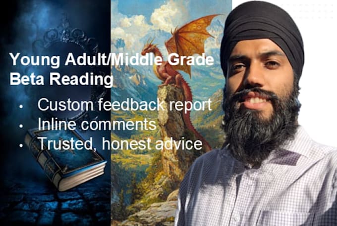 beta read your middle grade or young adult fantasy novel