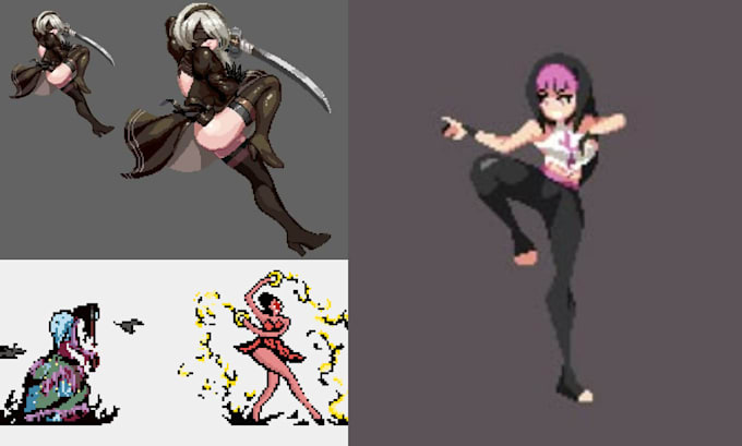 Create pixel art character pixel art animation pixel art game art ...
