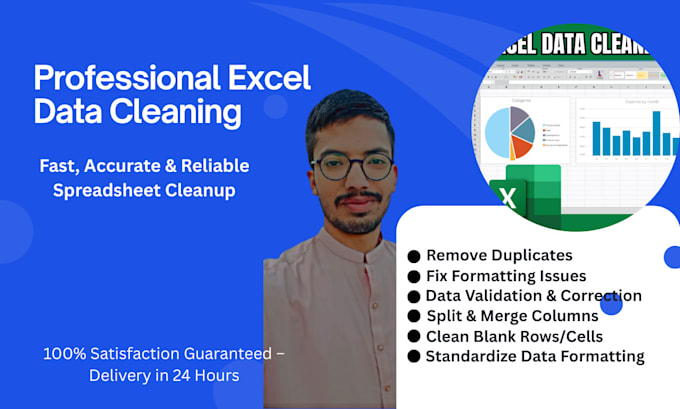 clean, format, merge, split excel data
