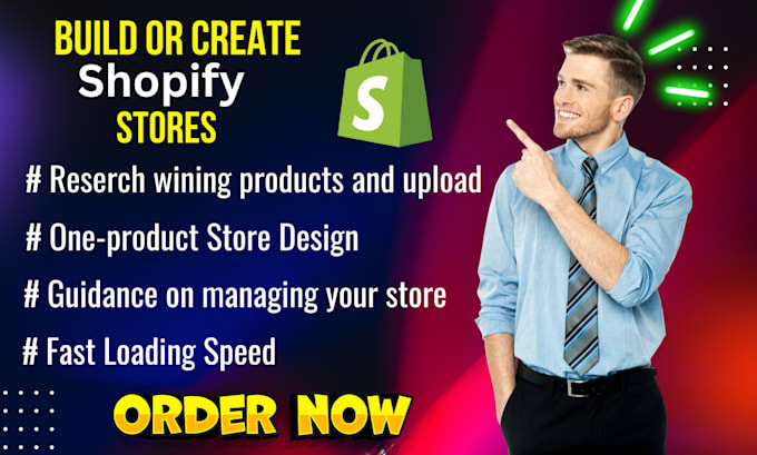 build shopify store or dropshipping ecommerce store, shopify website digital