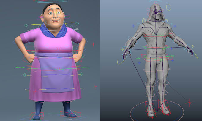do professional 3d character rigging in 1 day