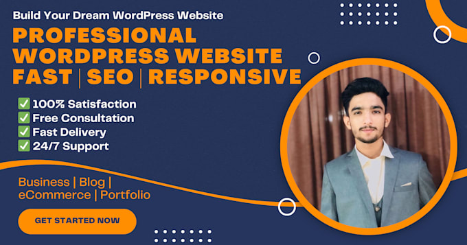 design a responsive wordpress website for business or store