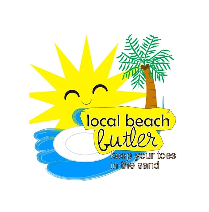 design colorful local beach butler logo