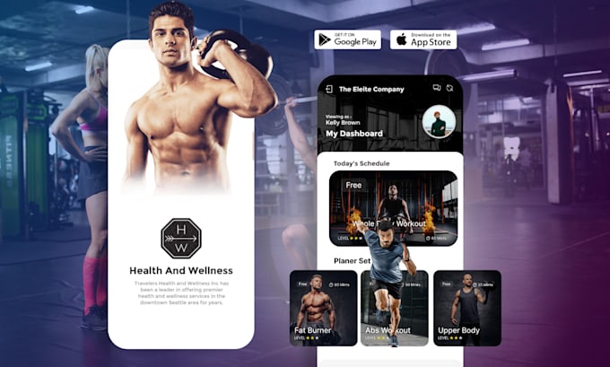 develop fitness health wellness workout and diet apps