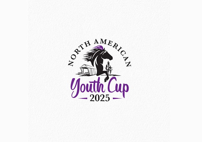 design icelandic horse event logo