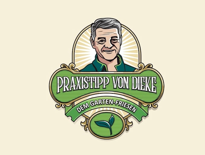 design unique retro vintage gardening logo