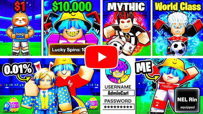 make professional roblox youtube thumbnail for you