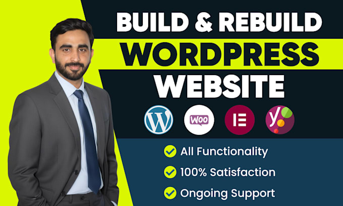 create, rebuild, redesign, copy, clone, revamp wordpress website with elementor