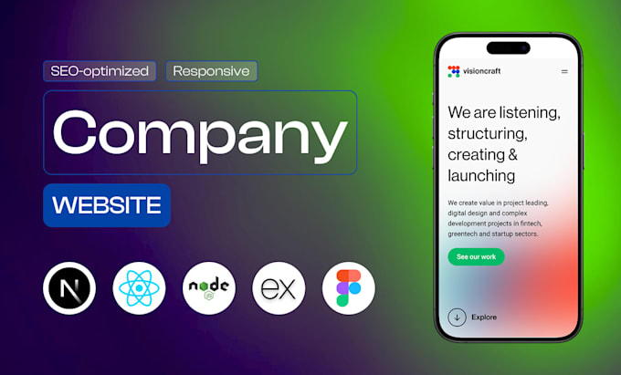 develop SEO optimized company website