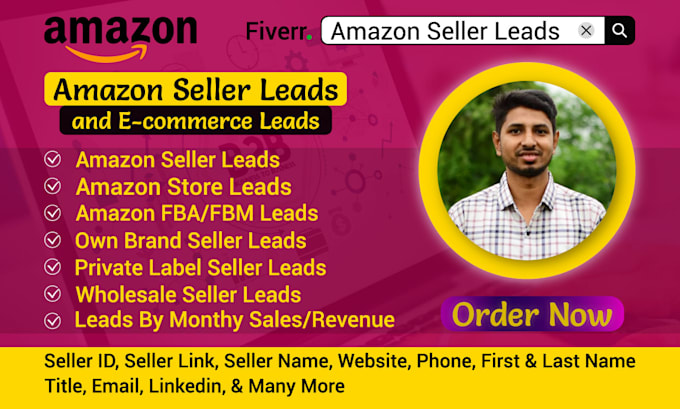 provide high quality amazon seller leads and ecommerce email lists