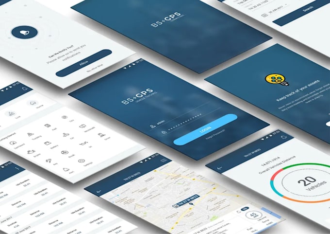 Do mobile app ui ux design, website ui design using figma