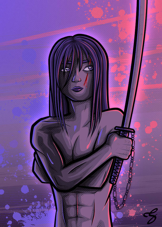 make vibrant comic style illustrations