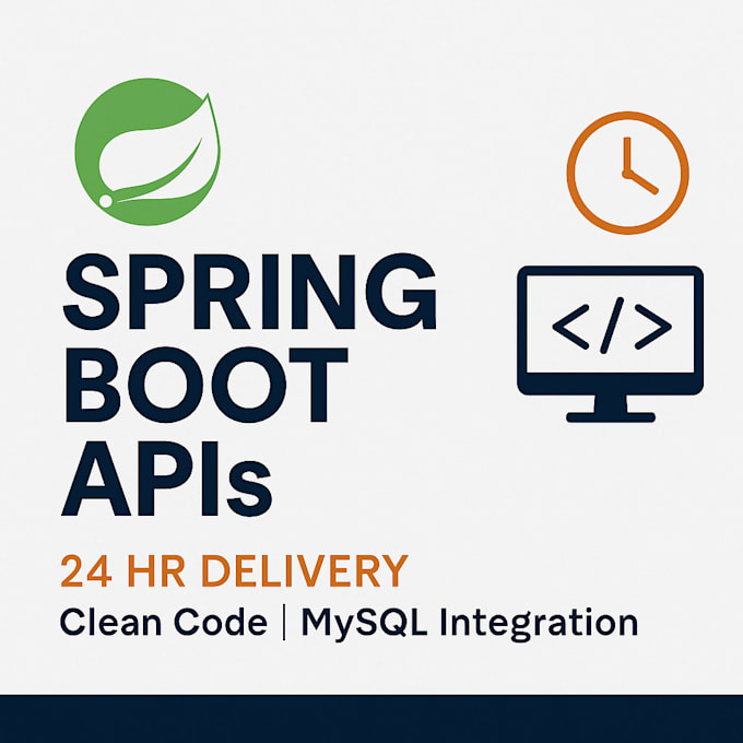 Develop restful apis with java spring boot and mysql by Divya_bd | Fiverr