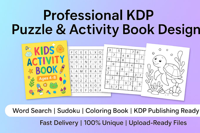 Kdp puzzle book puzzle book sudoku word search crossword puzzle books