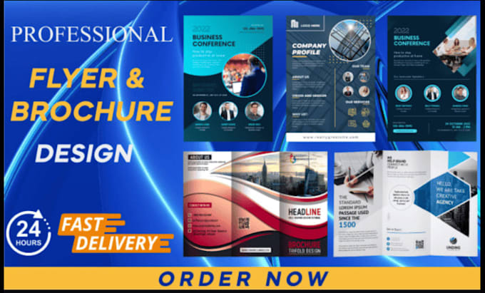 design professional flyer, poster, or brochures for business