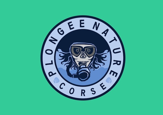 design mascot classic dive service logo