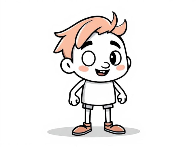 draw flat vector character design