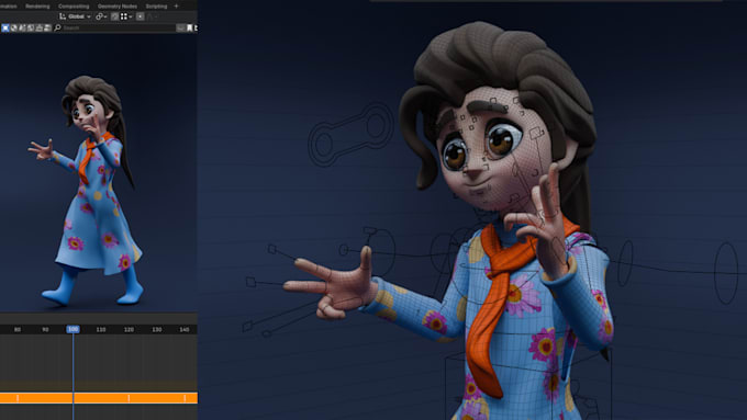 Create game ready 3d character rigging in maya, blender by Mr3d ...