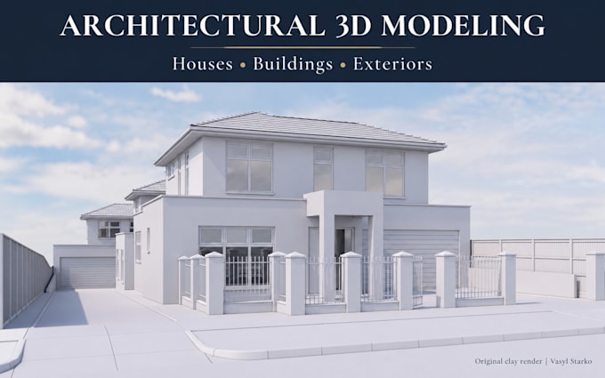 create detailed 3d architectural models from drawings and sketches