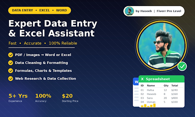 be your expert data entry assistant