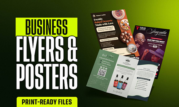 design business flyer, poster, and double sided leaflet