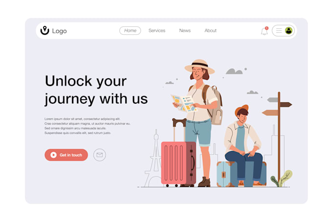 create people or character flat illustration for your websites , apps, etc