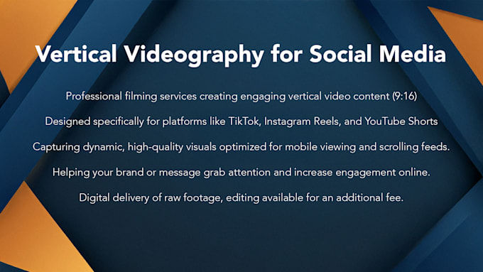 film vertical videos for your social media in NYC or nj